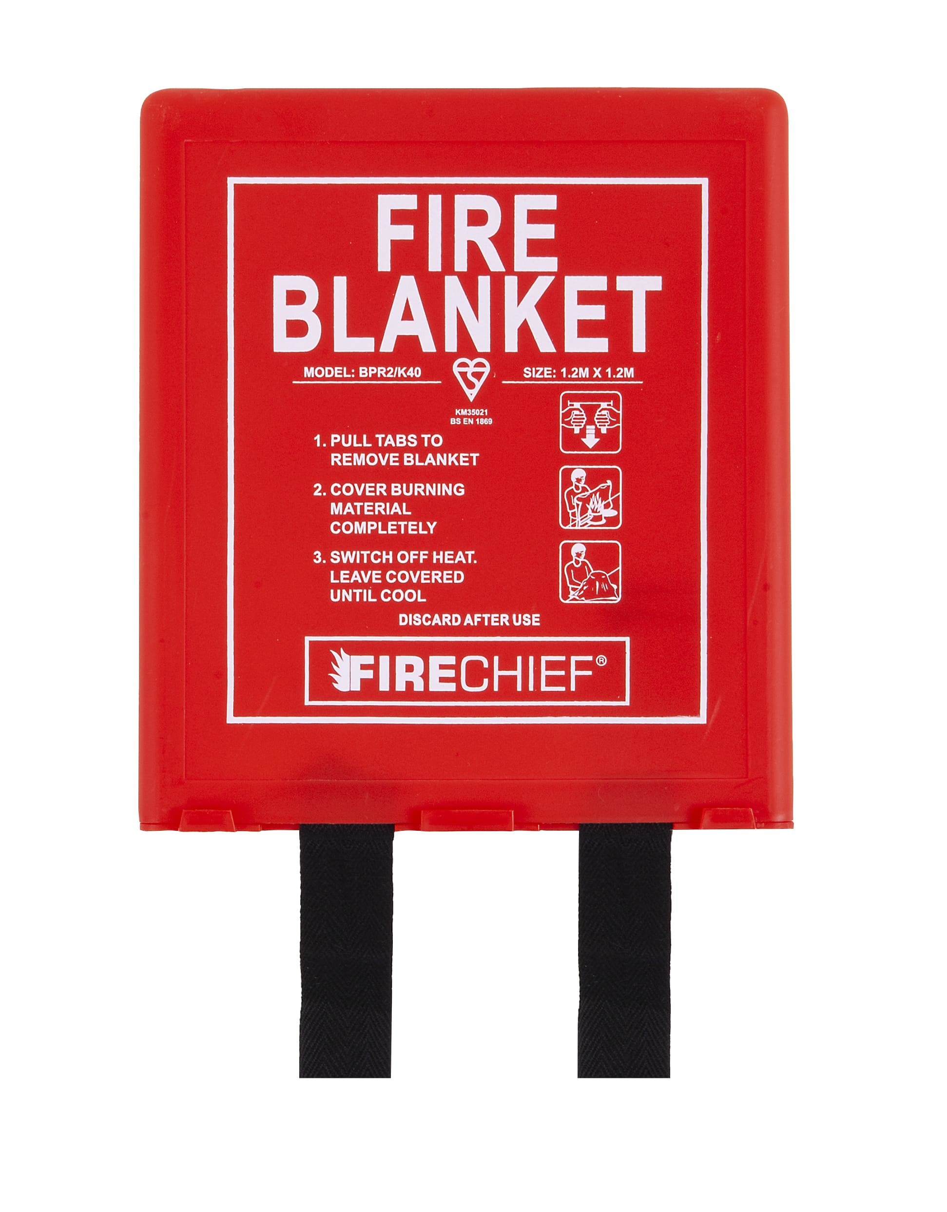 1.2 x 1.2M Rigid Case Fire Blankets/K40 - Image 2