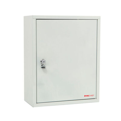 Fire Document Cabinet lockable metal box Firechief Seal or padlock latch white ( FMDC-WHITE)
