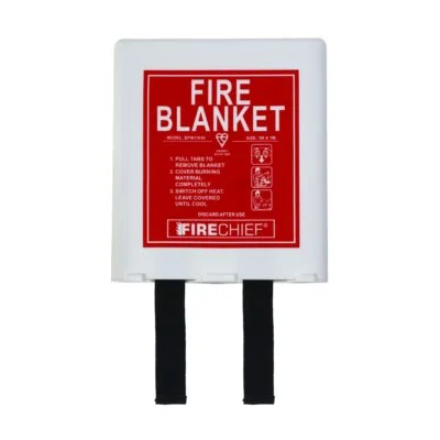 1 x 1m Fire Blanket, Basic Pod In White